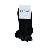 FLOOF Ruffle Trim Sock in Black