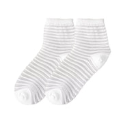 Chaussettes transparentes FLOOF à rayures blanches
