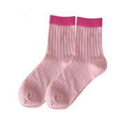 Chaussettes bicolores FLOOF couleur bubblegum