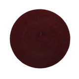 FLOOF Wool Beret in Burgundy