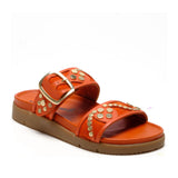 Free People Women's Revelry Studded Sandal in Persimmon