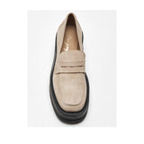 Free People Women's Nico Platform Loafer in Cappuccino Suede