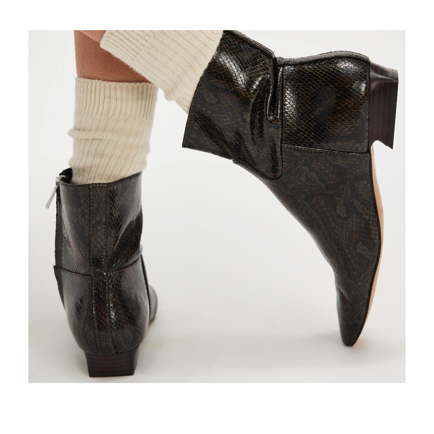 Bottes Free People Easy Does It pour femmes, motif serpent