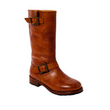 Free People Women's Ride or Die Engineer Boot in Burnt Caramel