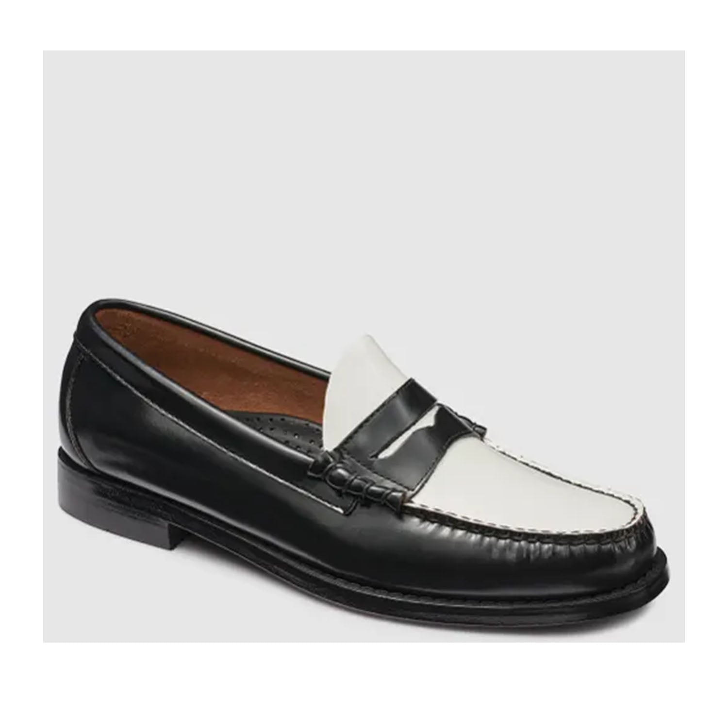 GH Bass Larson Weejun pour homme, noir et blanc