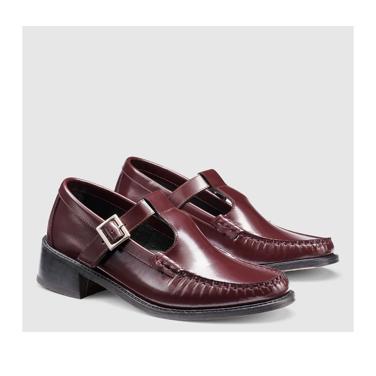 Escarpins Mary Jane pour femmes GH Bass, couleur vin