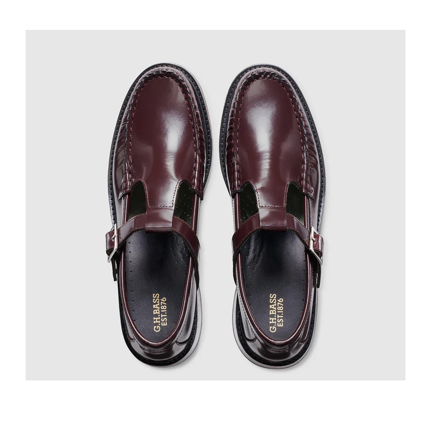 G.H. Bass Women's Mary Jane Heel in Wine