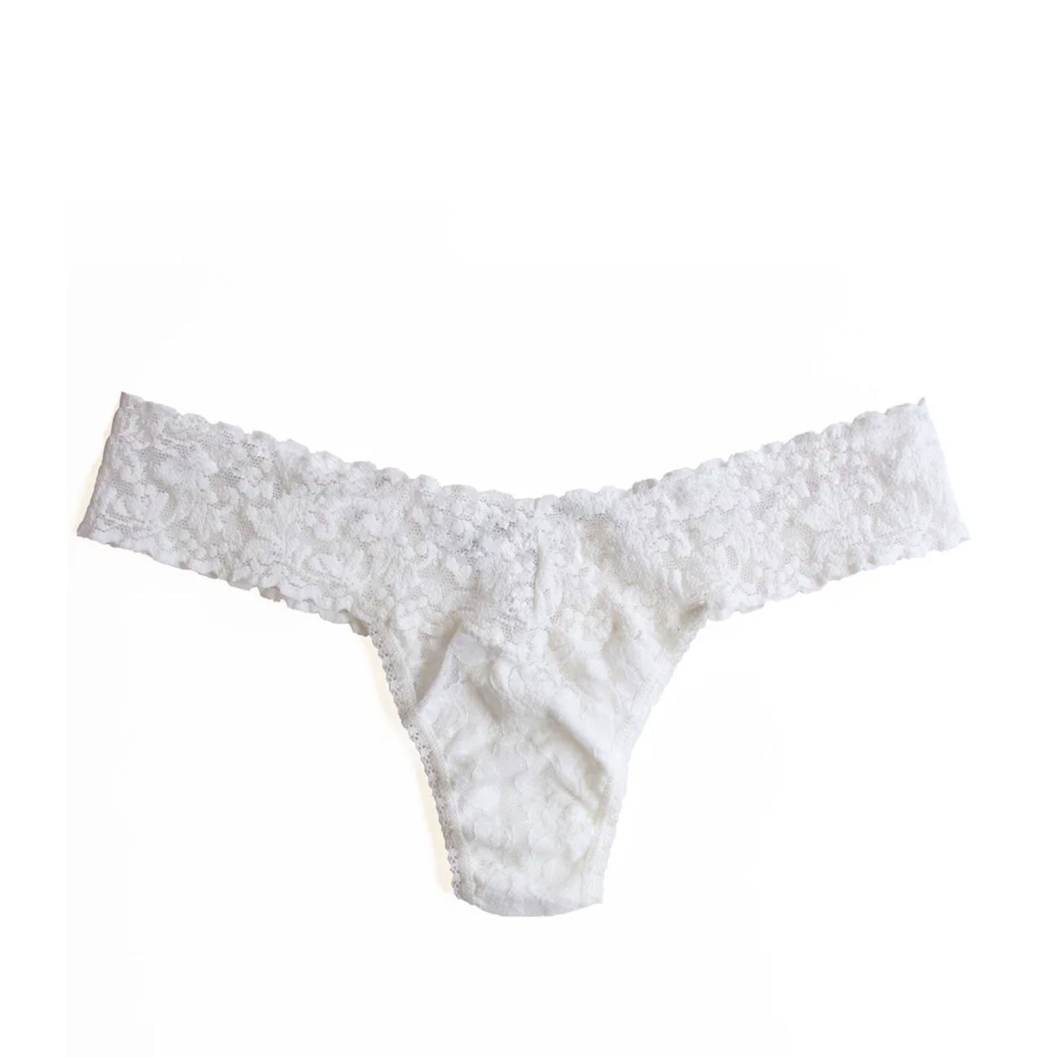 Hanky Panky Women's Low Thong in Marshmallow