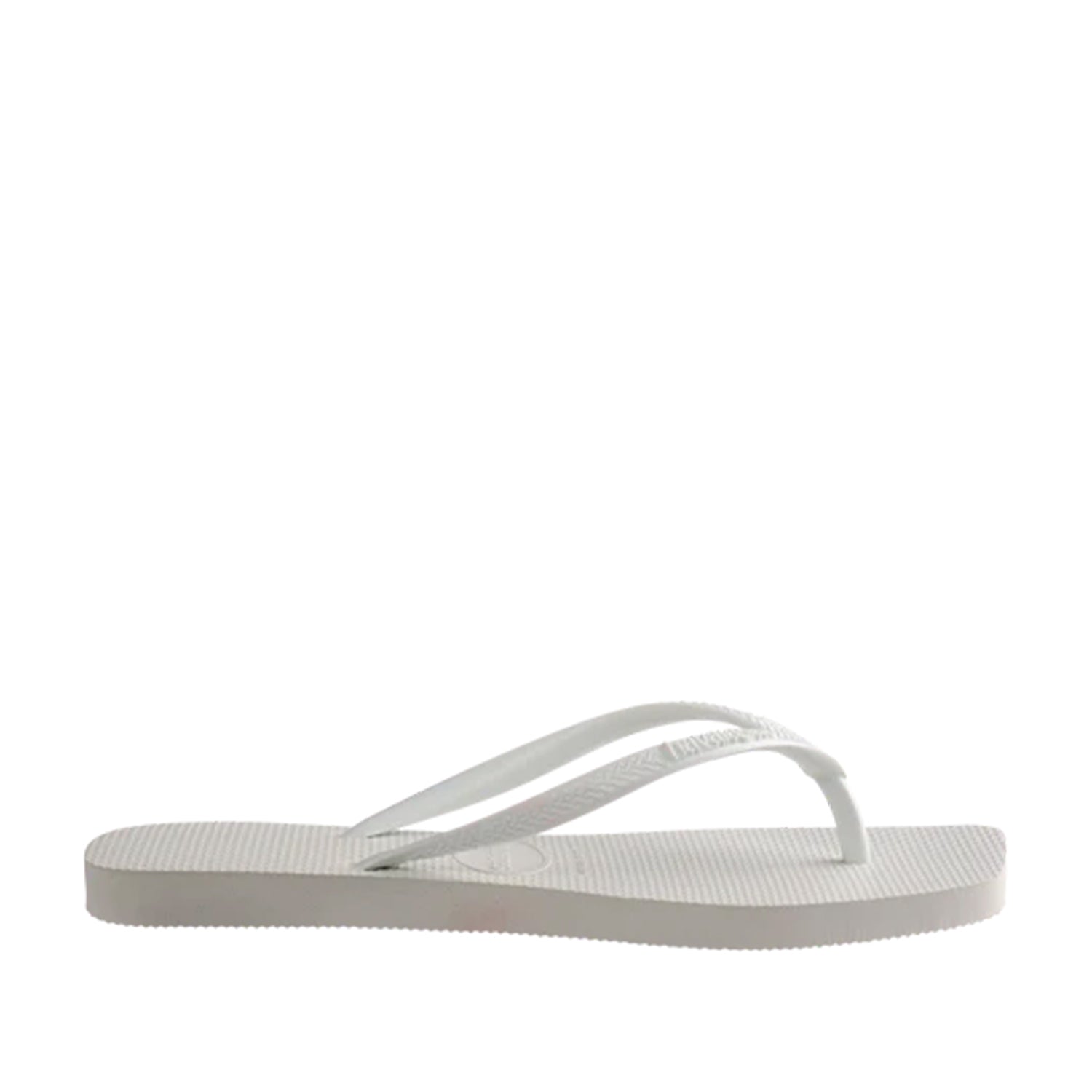 Havaianas Tongs carrées fines pour femmes, blanches