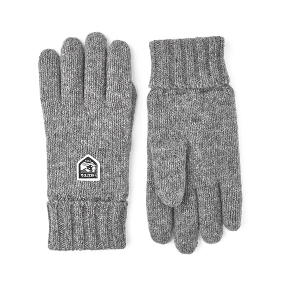 Gants basiques en laine pour homme Hestra, gris