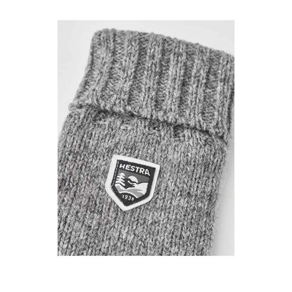 Gants basiques en laine pour homme Hestra, gris