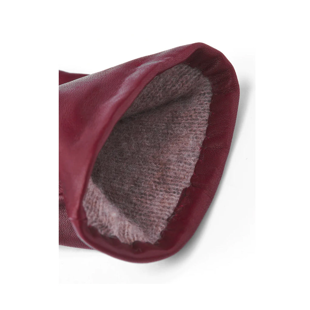 Gants Elisabeth pour femmes Hestra, couleur rouge foncé