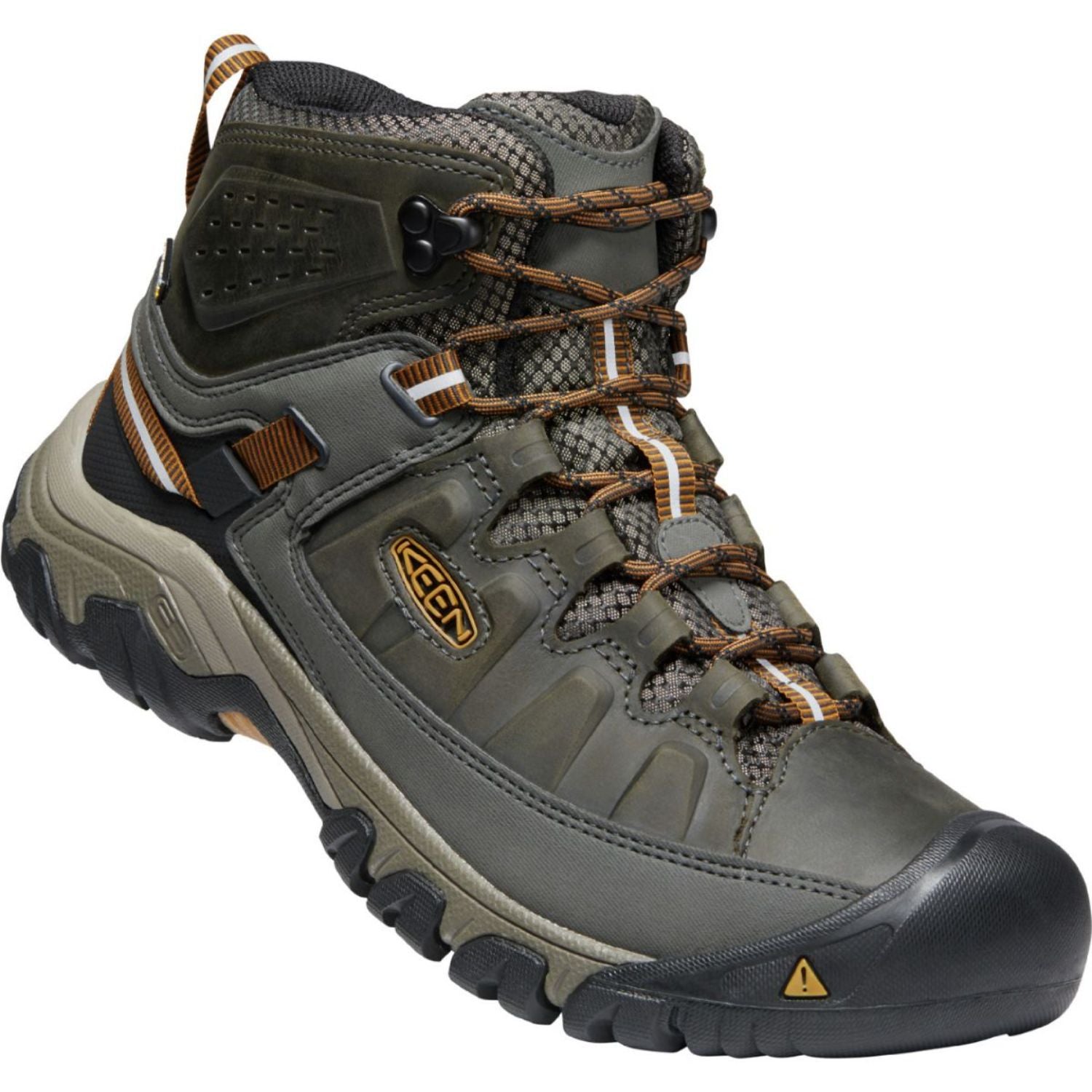Keen Men's Targhee III Wp in Black Olive/Golden Brown