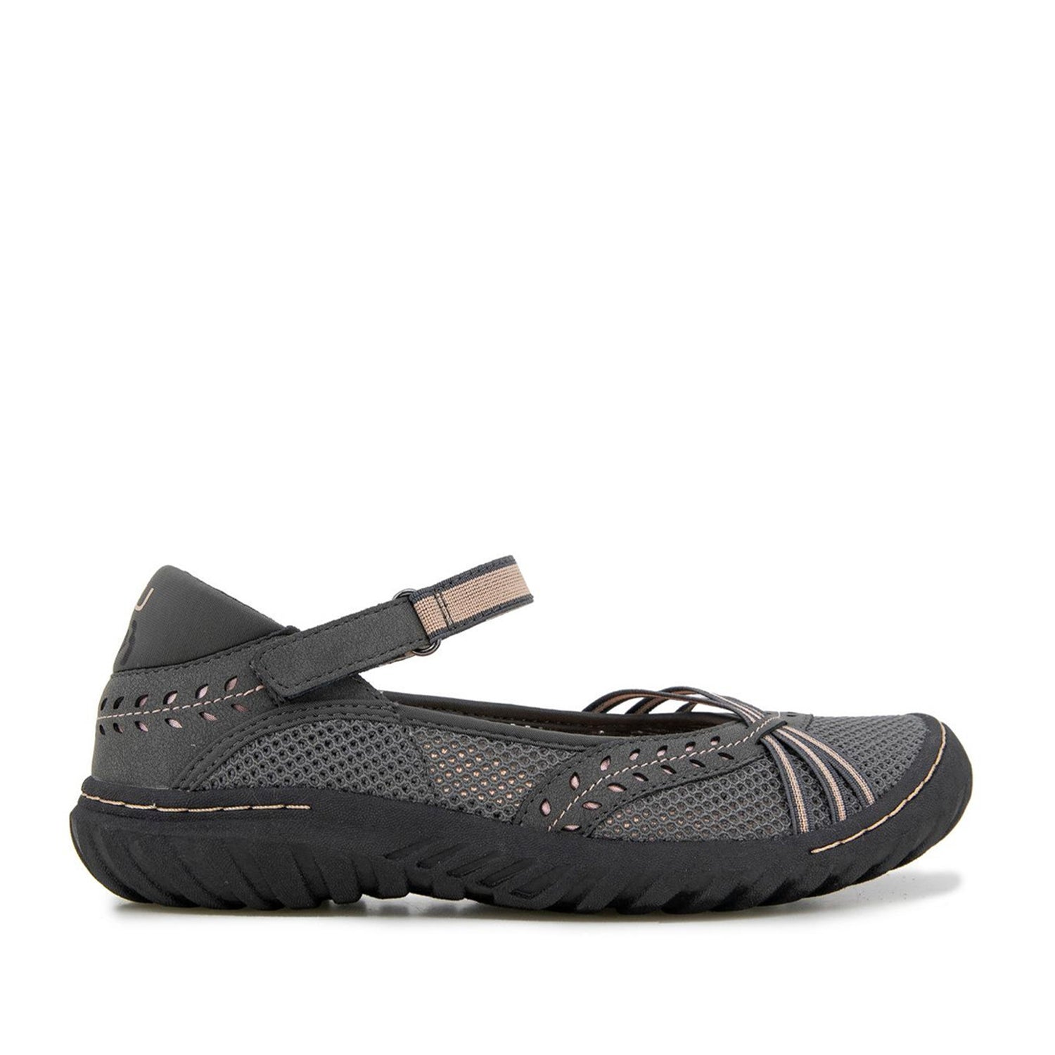 Jambu Women's Maya in Charcoal/Salmon