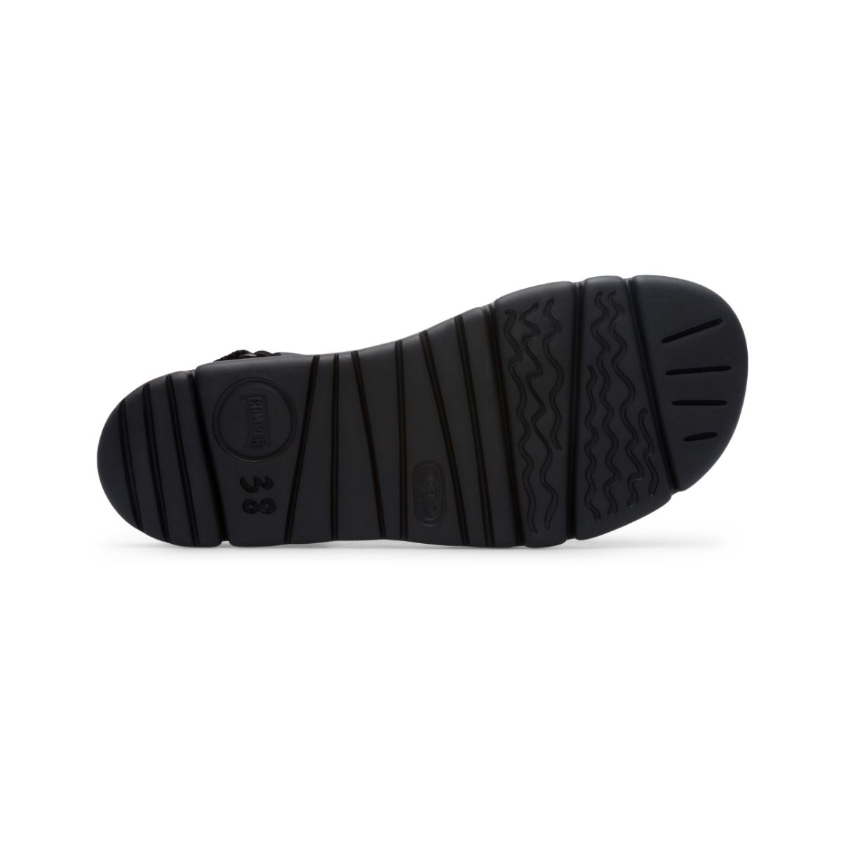 Sandales Camper Oruga pour femmes, couleur noire