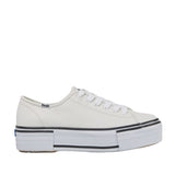 Keds Women's Triple Up Leather Bumper Foxing in White