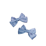 Kennie Rylie Satin Bow Shoe Clip in Blue