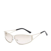 Kennie Rylie Y2K Metal Shades in Silver