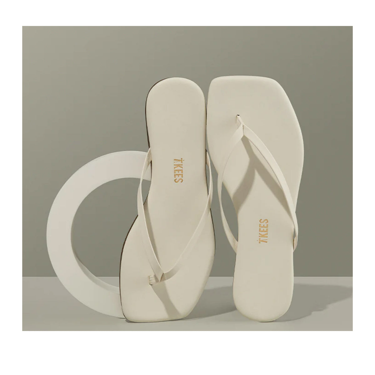 TKEES Women's Lily Square Toe in Cream