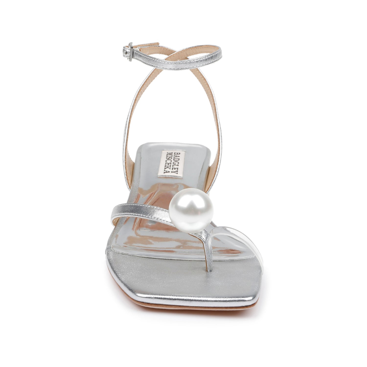 Baskets Badgley Mischka pour femmes, modèle Lola, couleur argent