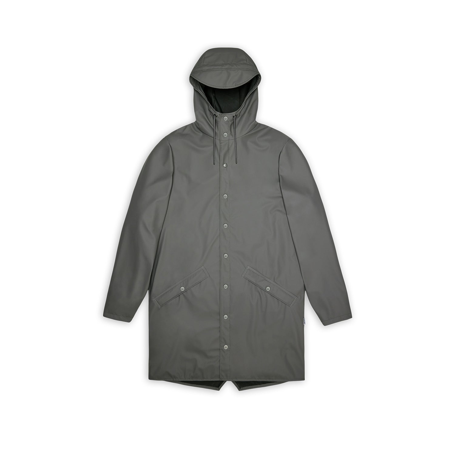 Rains Unisex Long Jacket W3 in Grey