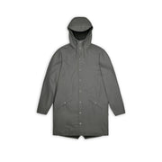 Rains Unisex Long Jacket W3 in Grey