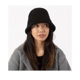 Lyla & Luxe Women's Sherpa Bucket Hat in Black