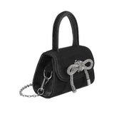 Melie Bianco Women's Sabrina Velvet Top Handle Bag in Black