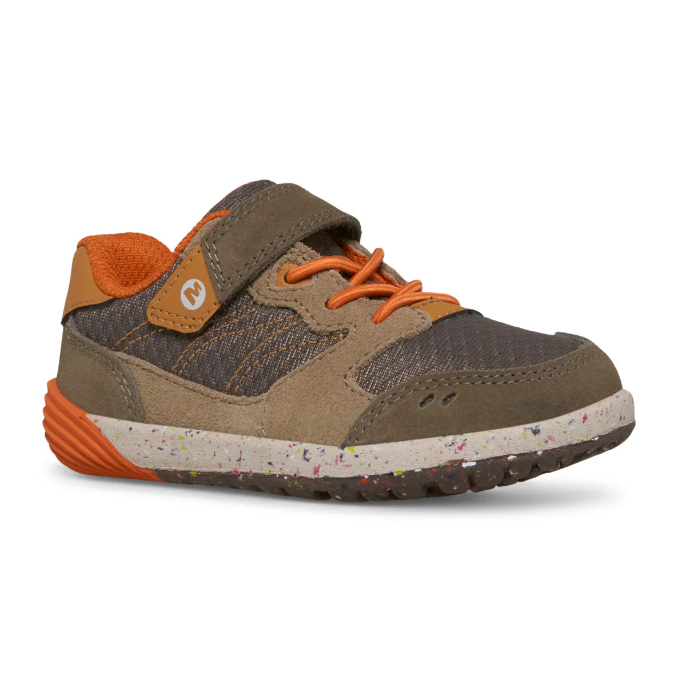Merrell Kids' Unisex Bare Steps A83 Sneaker in Gunsmoke/Taupe