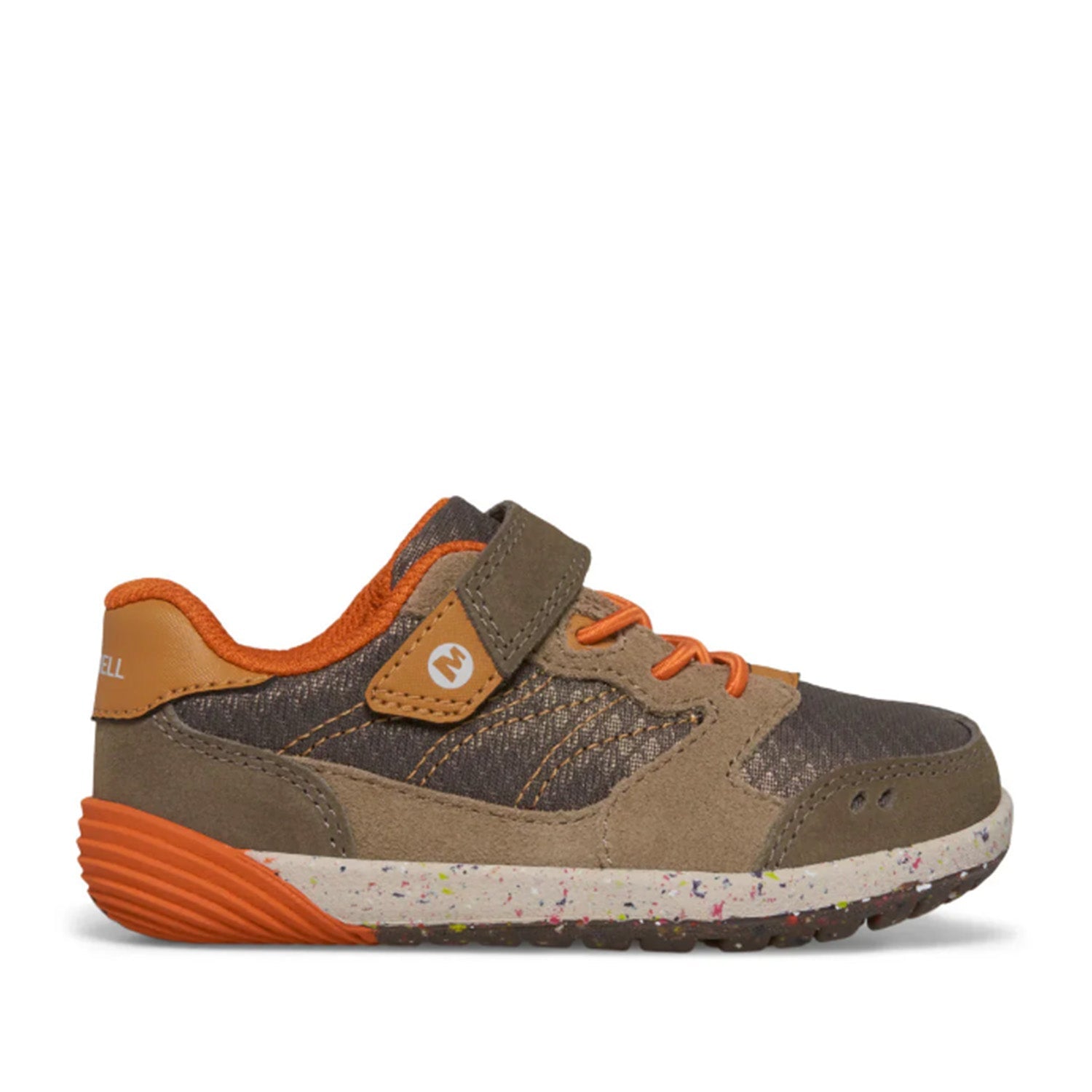 Merrell Kids' Unisex Bare Steps A83 Sneaker in Gunsmoke/Taupe