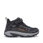 Merrell Kids' Unisex Moab Speed 2 Mid A/C Wtprf in Black Orange