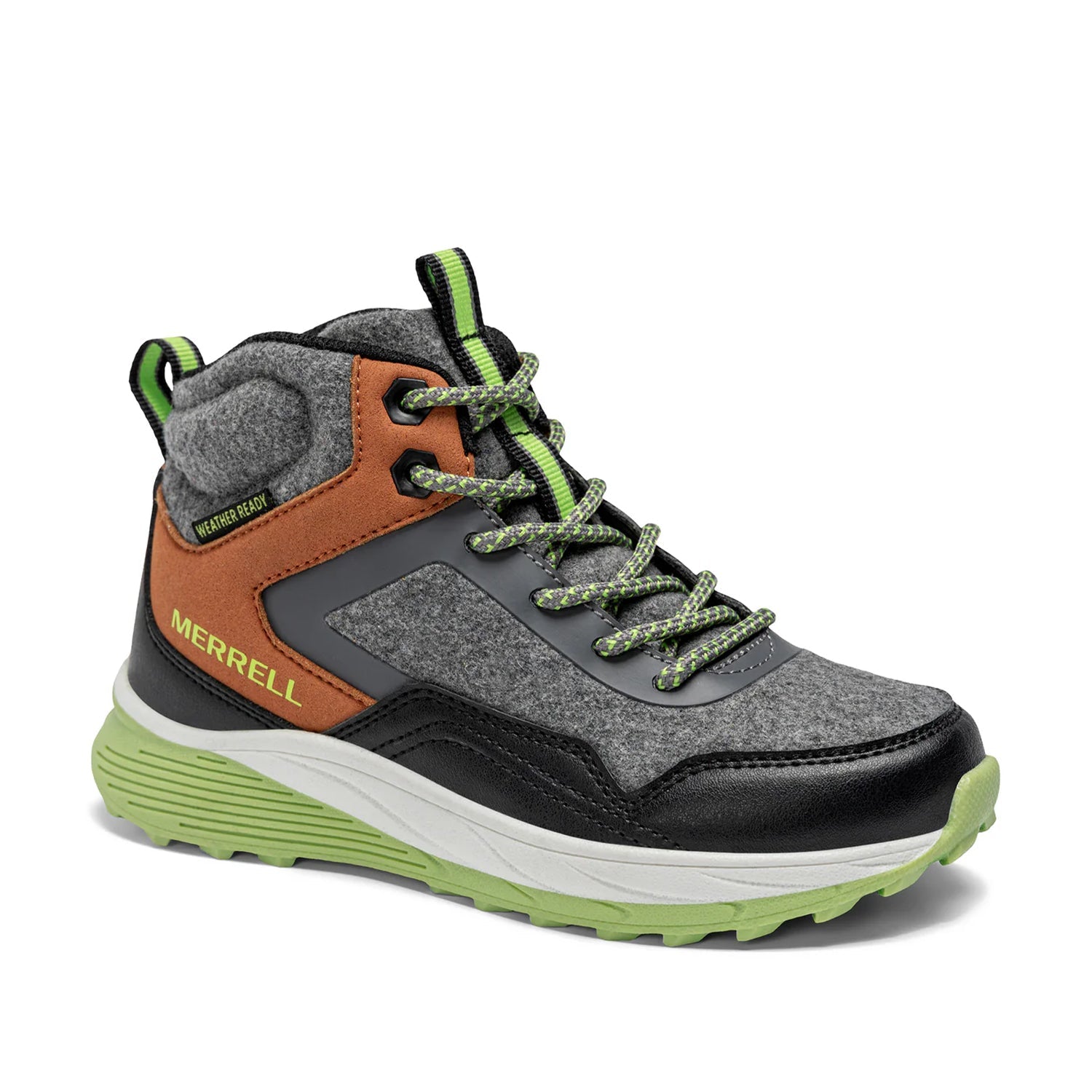 Merrell Kids' Unisex Supernova Mid in Grey/Black