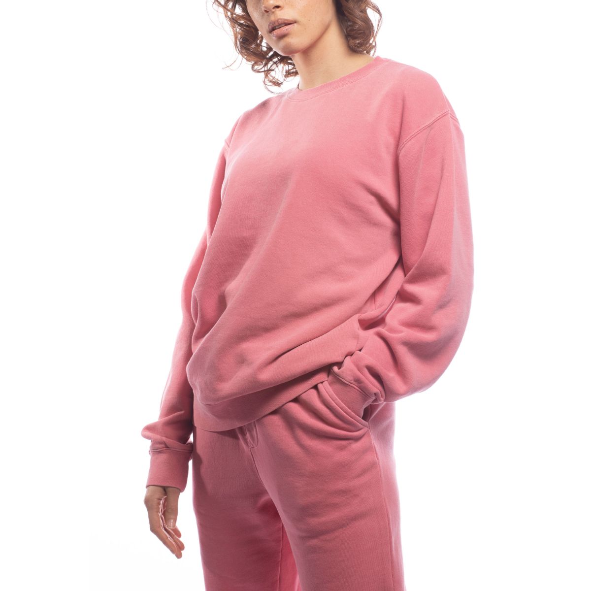 Made for The People Upcycled Crewneck Sweatshirt in Pink