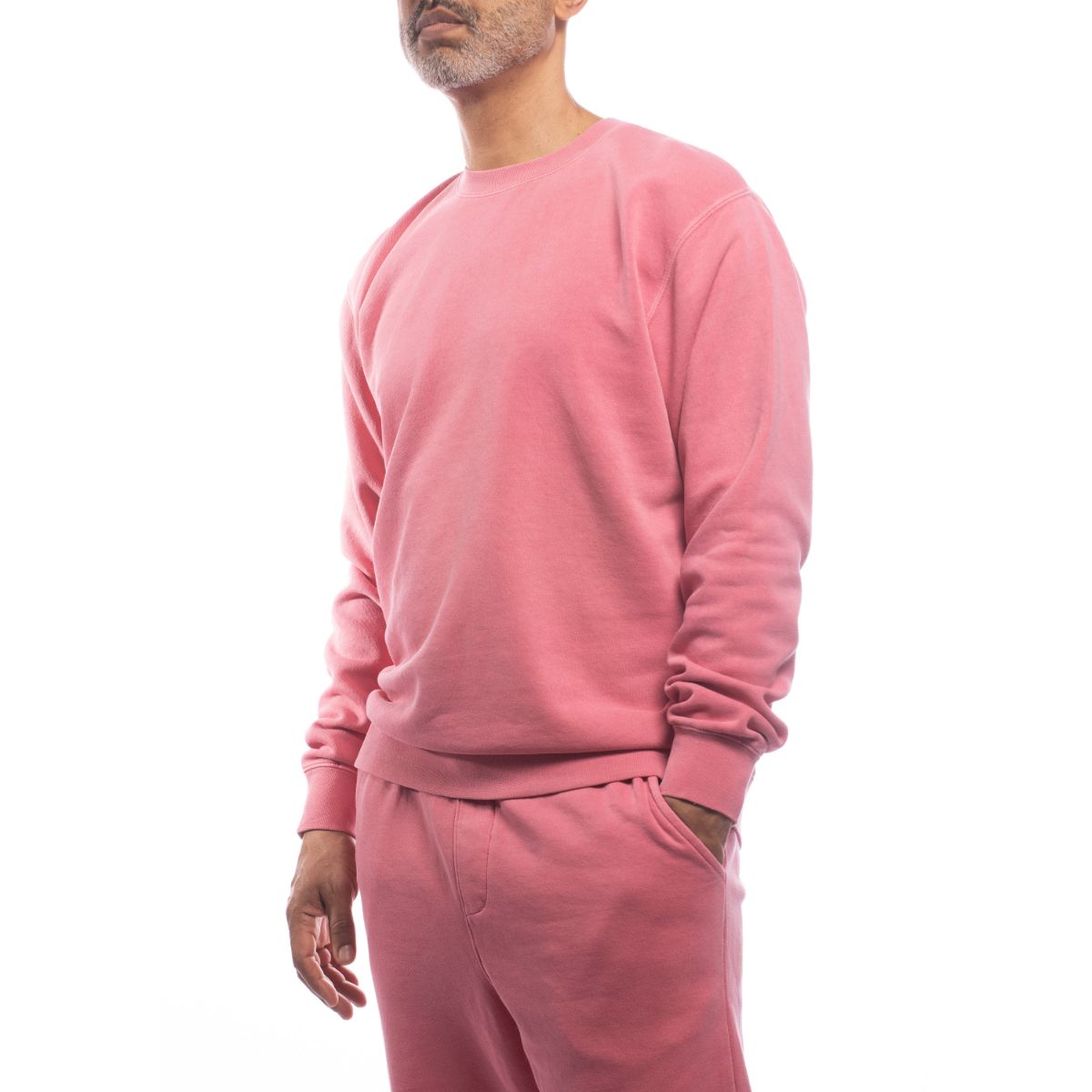 Made for The People Upcycled Crewneck Sweatshirt in Pink