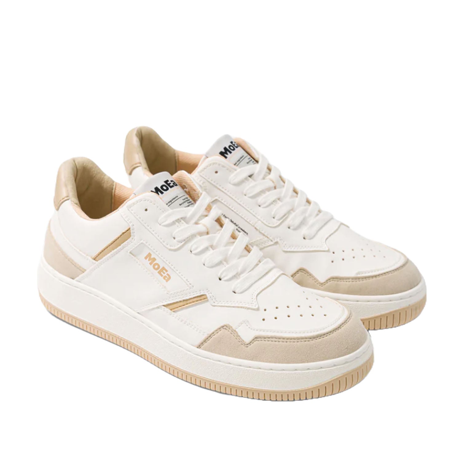 MoEa Unisex Gen 1 in Corn White & Beige Suede