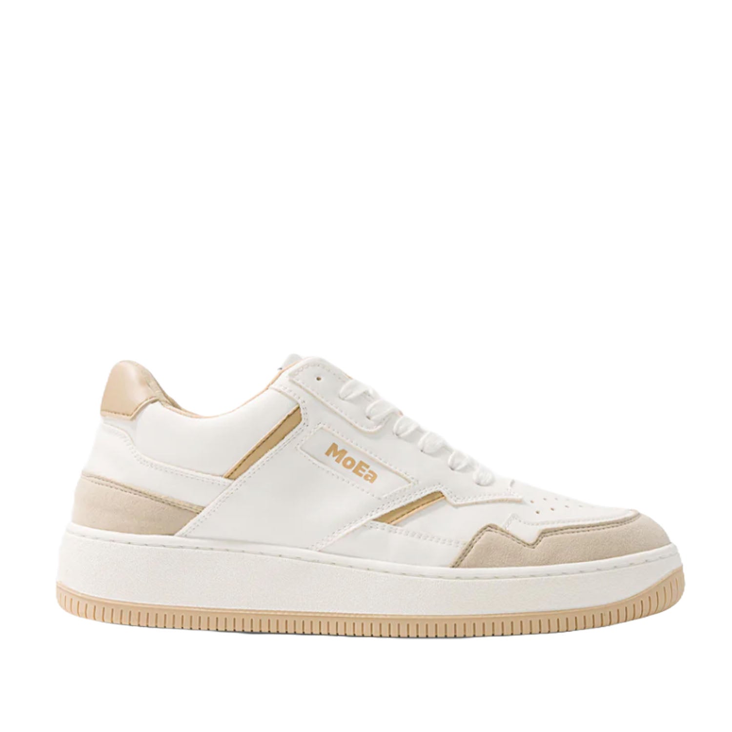 MoEa Unisex Gen 1 in Corn White & Beige Suede