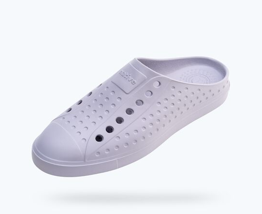 Sabots unisexes Jefferson de Native Shoes Wanderfoam, couleur violet futur