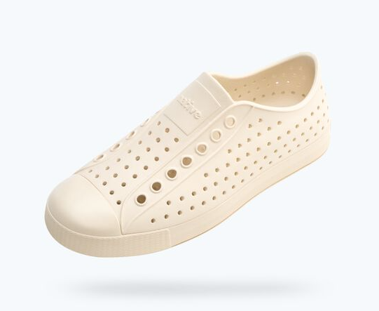 Chaussures unisexes Native Shoes Jefferson en blanc cassé/blanc cassé