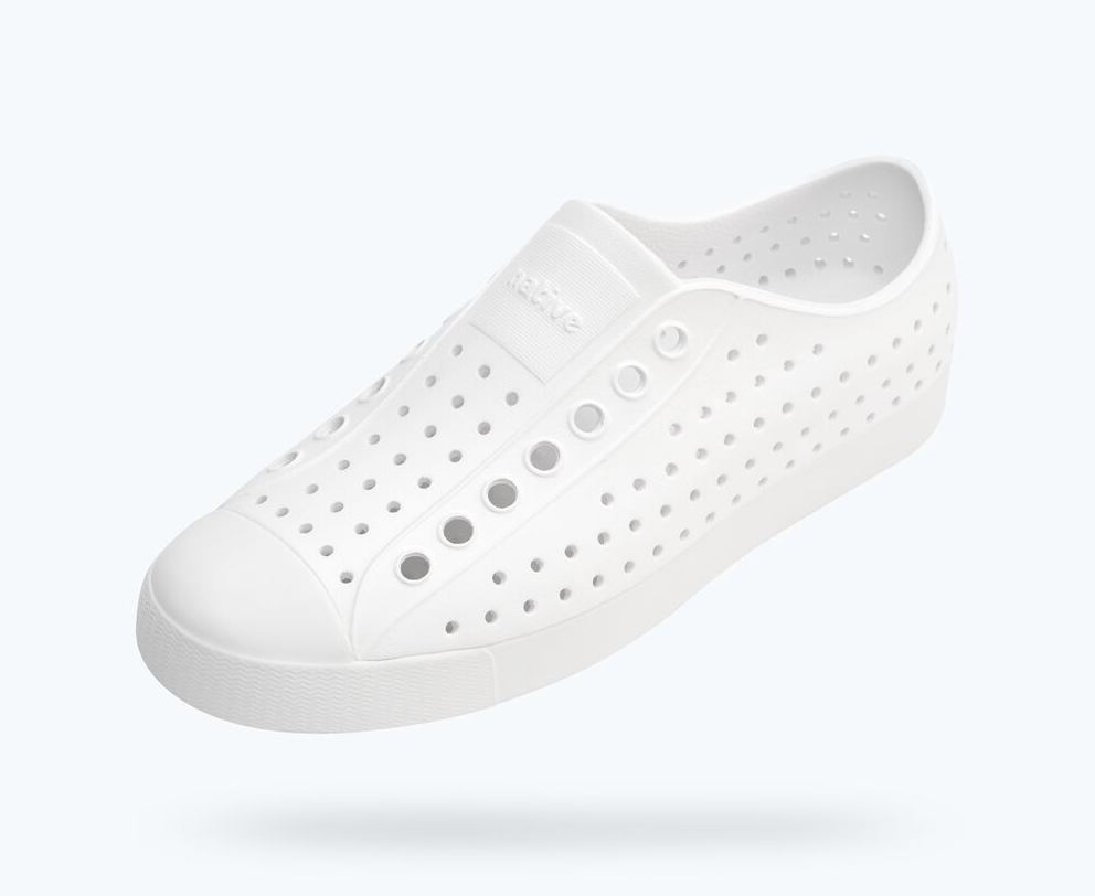 Native Shoes Unisex Jefferson in Shell White/Shell White