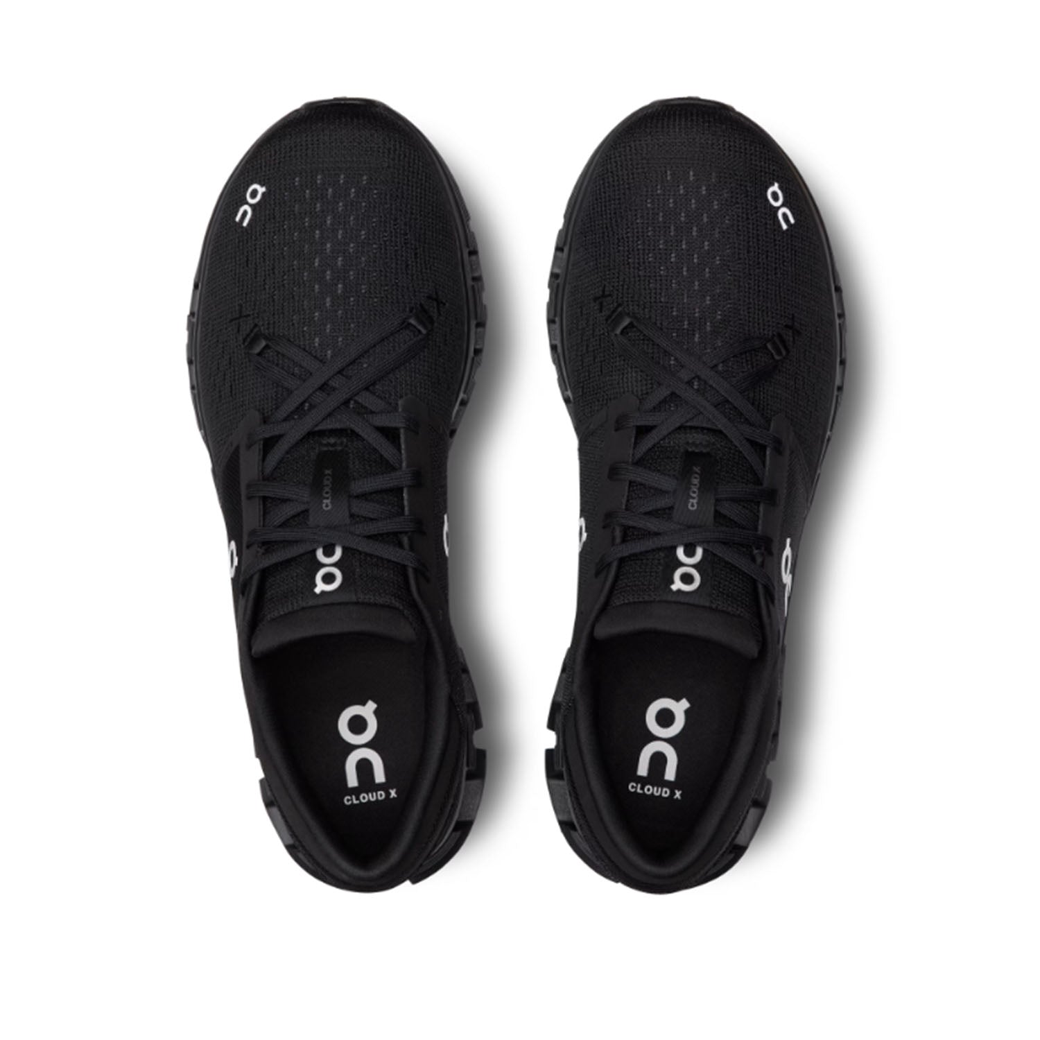 Chaussures de running On Running Cloud X4 Noir/Éclipse pour hommes
