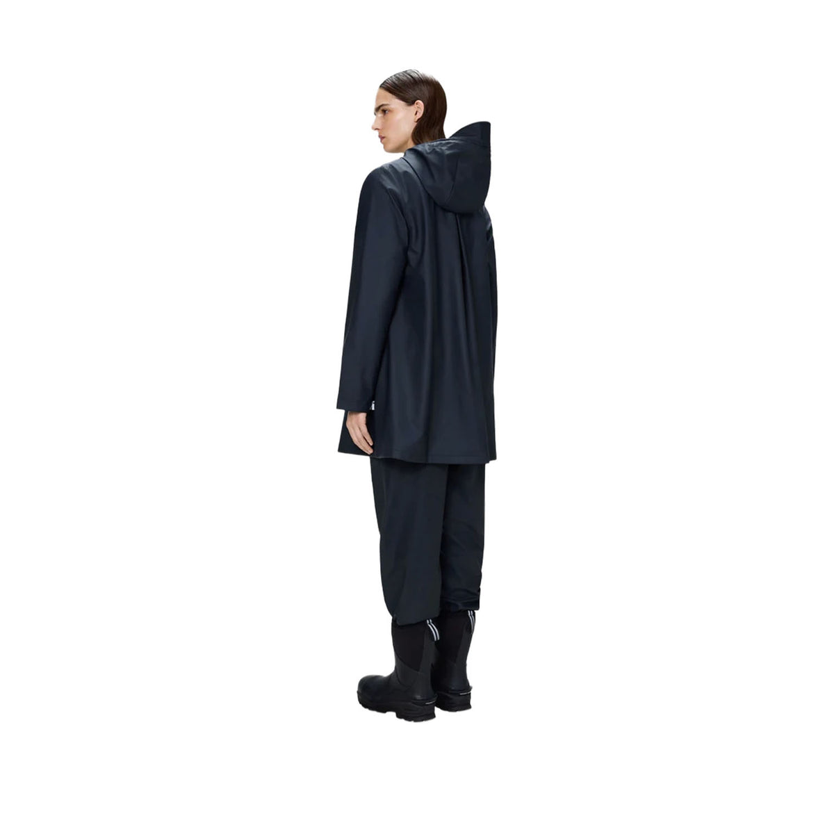 Rains Women's A-Line Jacket in Navy