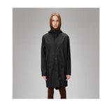 Rains Unisex Long Jacket W3 in Black