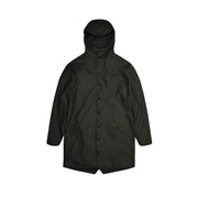 Veste longue unisexe Rains W3 verte