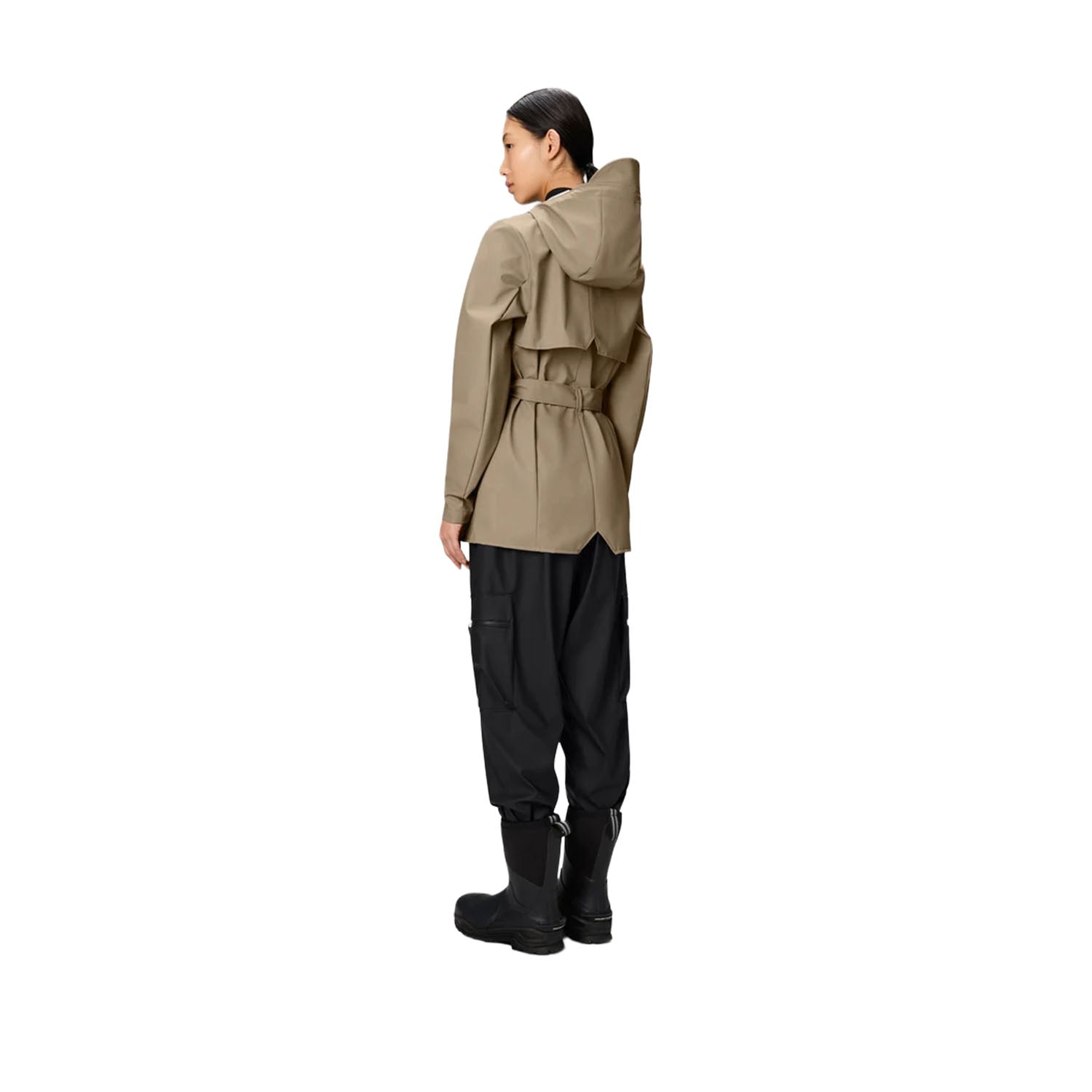 Veste Rains Curve pour femme, couleur beige
