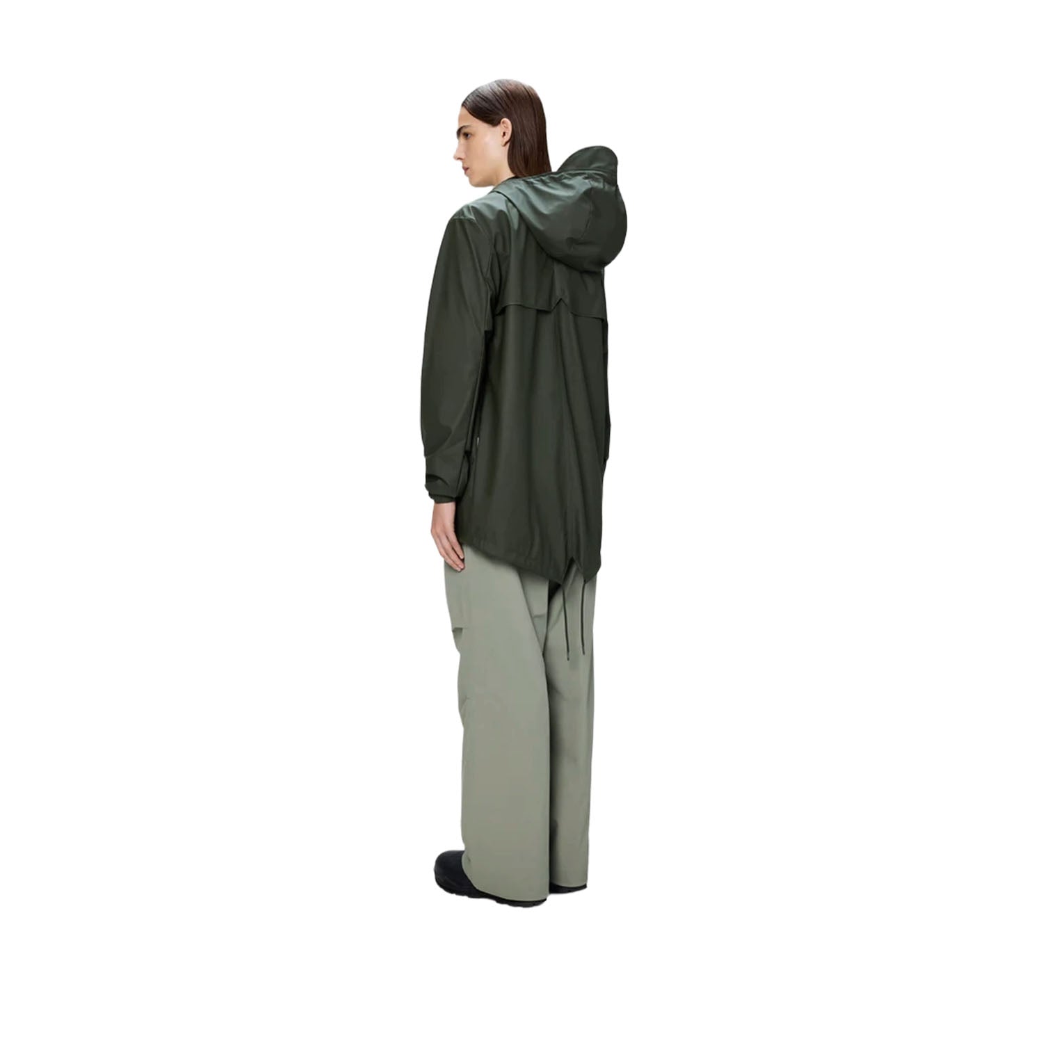 Rains Unisex Fishtail Jacket in Green
