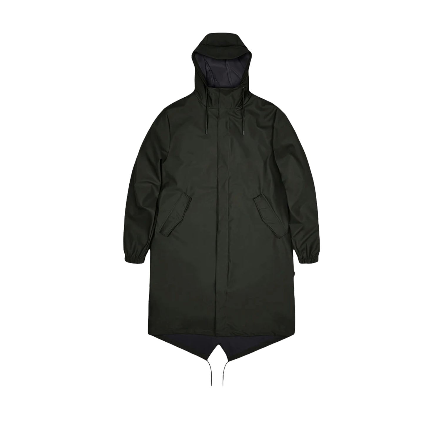 Rains Unisex Fishtail Parka in Green