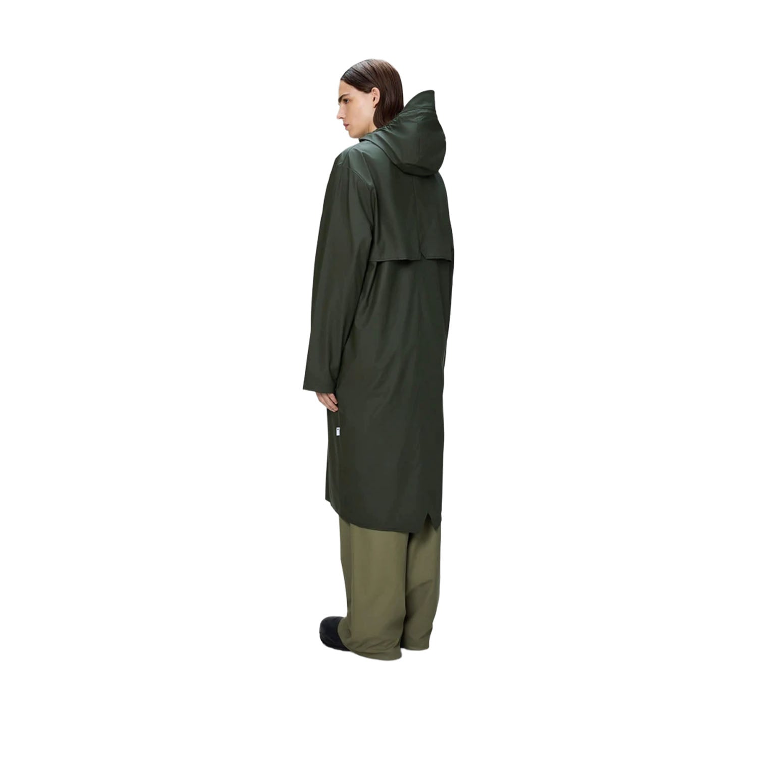 Rains Unisex Longer Jacket in Green