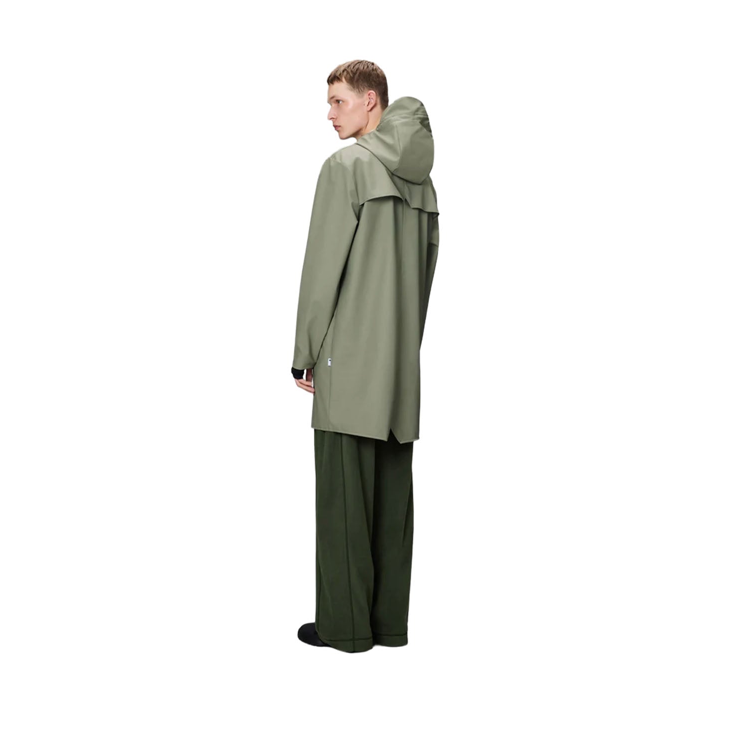 Rains Unisex Long Jacket in Drift