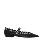 Chaussures Mary Jane à œillets Milan de Rebecca Minkoff pour femme, coloris noir et argent
