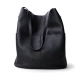 Ry & Ginger Leather Tote in Black